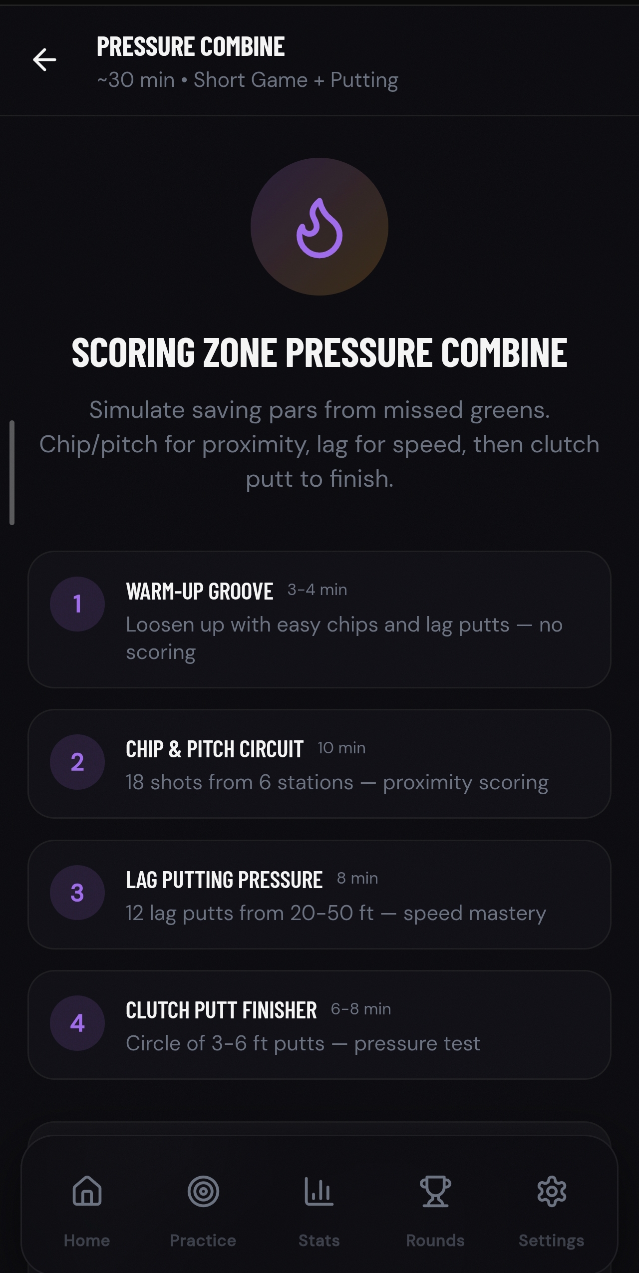 Scoring Zone pressure combine