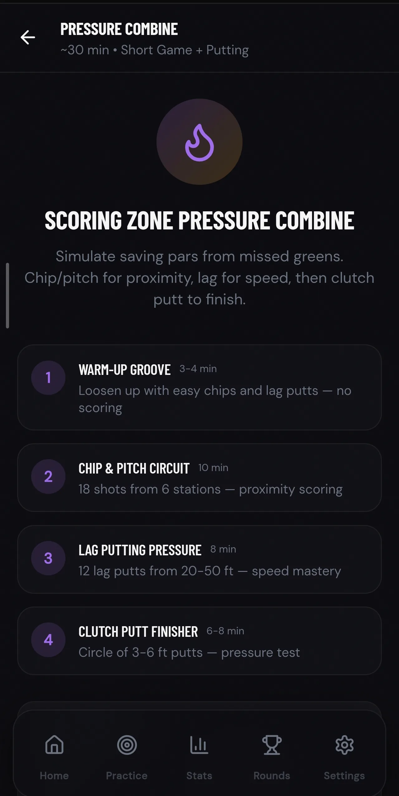 Scoring Zone pressure combine