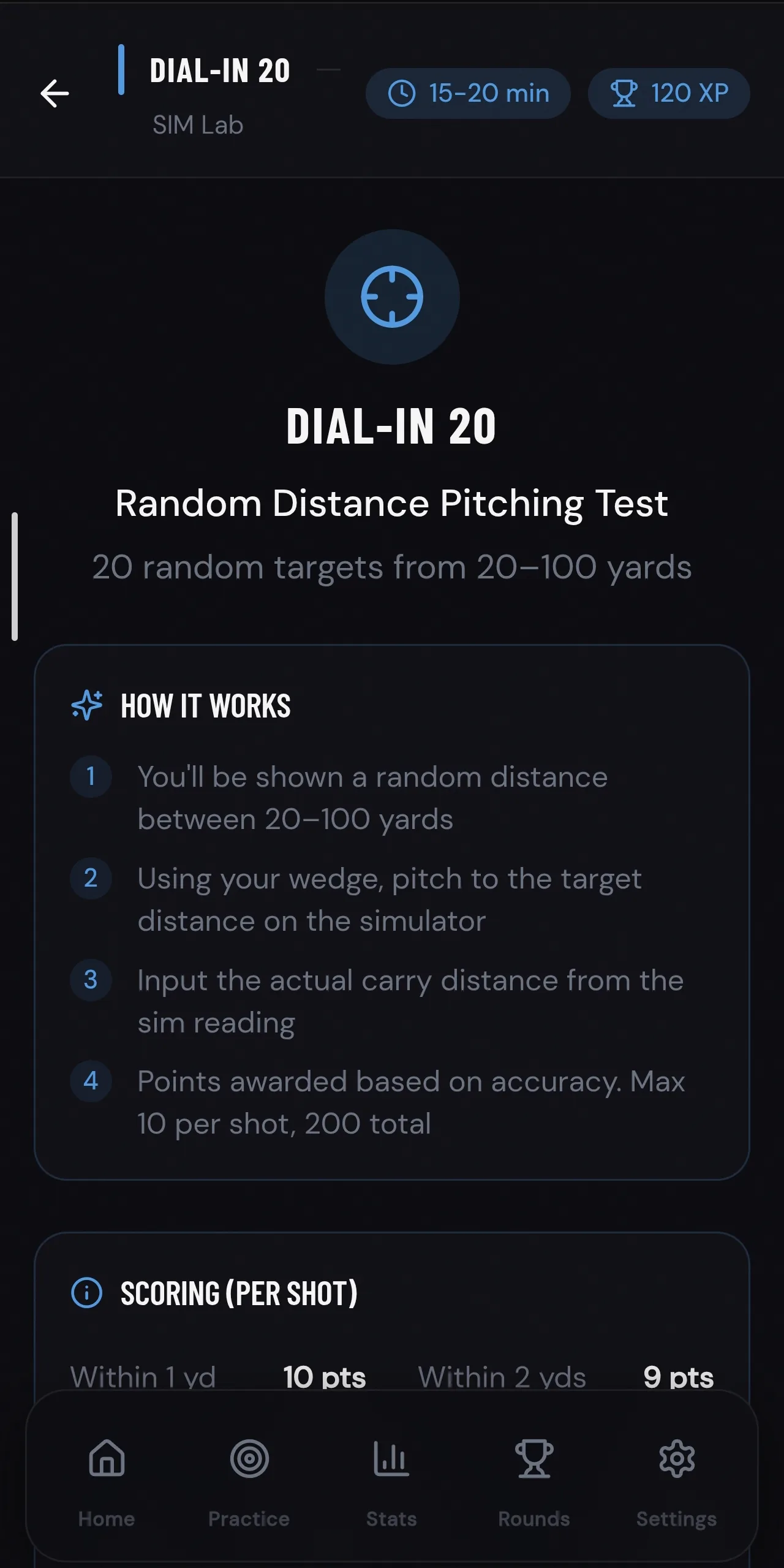 Scoring Zone SIM Lab challenge in progress